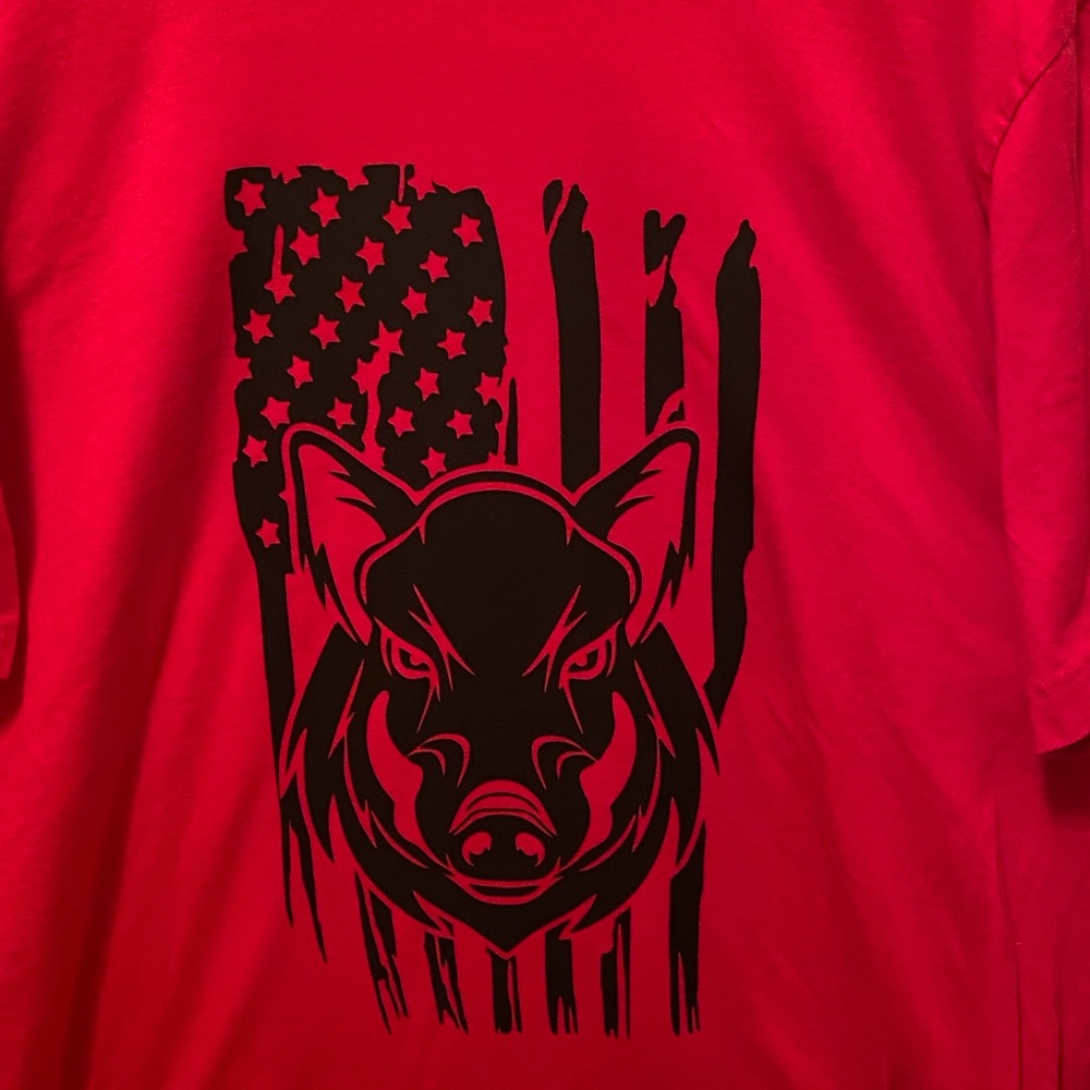 Razorback with Flag Shirt